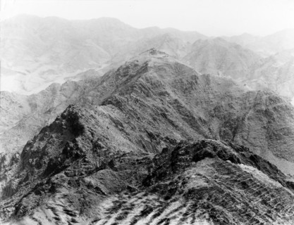 Indian Army picquets in the Khyber Pass. Two Indian Army picquets sit strategically atop a mountain