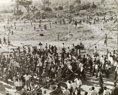 UNIP supporters at an electioneering rally. United National Independence Party (UNIP) supporters