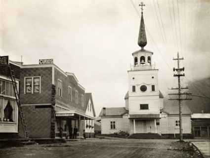 The Cathedral of St Michael, Sitka. The Russian Orthodox Cathedral of St Michael, founded in 1848.