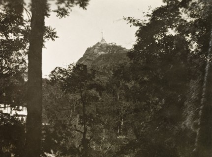 Christ the Redeemer on Corcovado Mountain. The landmark statue of Christ the Redeemer stands atop