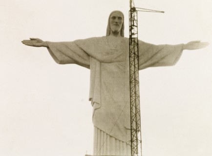 Christ the Redeemer, Rio de Janeiro. Rio de Janeiro's landmark statue of Christ the Redeemer,