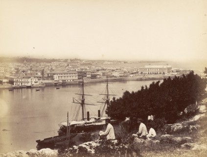 View of Havana. View across the Almendares River looking towards the city of Havana. Havana, Cuba,