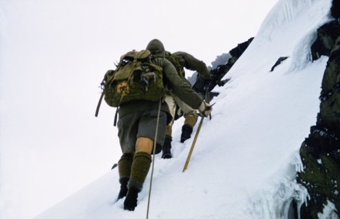 Pasteur and Webb climb Mount Speke. Mountaineers David Pasteur (a District Officer of the Overseas