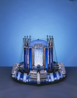 Model of Travel and Transport Building designed for Chicago's A Century of Progress world's fair