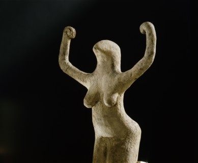 Statuette of a woman   Bird deity