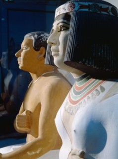 Statues of Prince Rahotep and his wife Nofret