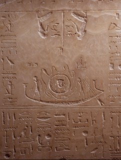 Relief detail from the lid of the sarcophagus of Sety I