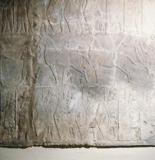 Stone relief from the palace of Ashurbanipal