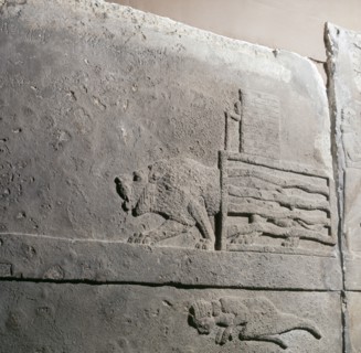 Stone relief from the palace of Ashurbanipal