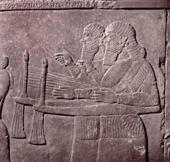 Stone relief from the palace of Sennacherib