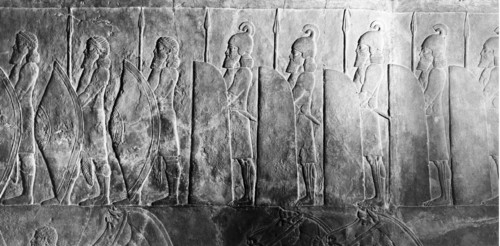 Stone relief from the palace of Ashurnasirpal