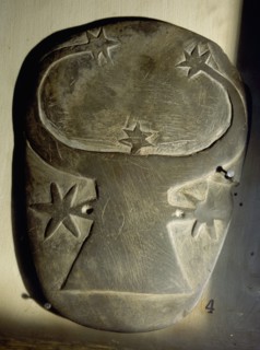 Cosmetic palette depicting a stellar deity or possibly the cow goddess Hathor