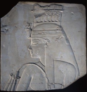 Relief head of Queen Tiye wife of Amenophis III