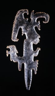 Eccentric axe with representation of a lord