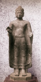 Khmer statue of standing Buddha