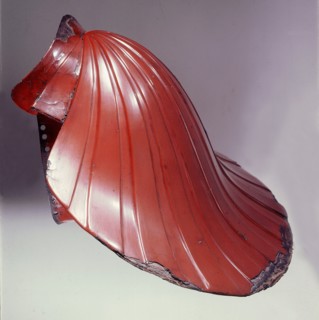 Samurai helmet in the shape of a shell