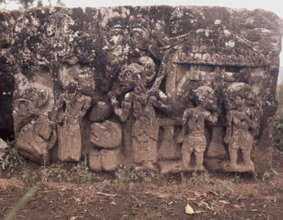 Relief from Candi Sukuh, a sacred place for the worship of ancestors, nature spirits and fertility cults