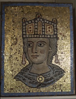 A fragment of a mosaic from the apse of Ecclesia Romana the first basilica of St Peter in the Vatican commissioned by Pope Innocent III (1198   1216)