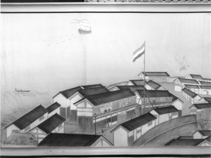 A Japanese painting of the Dutch settlement of Deshima