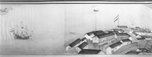 A Japanese painting of the Dutch settlement of Deshima