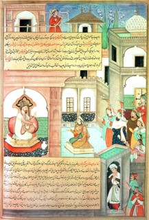 A 16th century illustration of a 14th century Persian story The History of the Mongols
