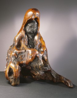 A decorative ornament okimono of Kannon, a type of Bodhisattva