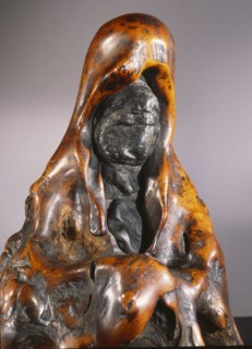 A decorative ornament okimono of Kannon, a type of Bodhisattva