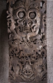 Carved panel, originally from a funerary edifice