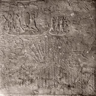 Stone relief from the corridor of the palace of Sennacherib