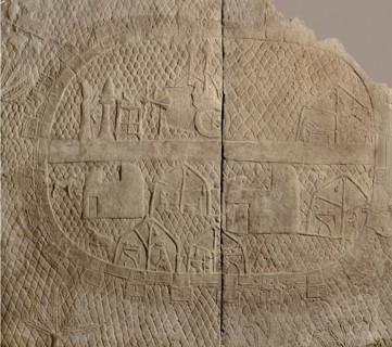 Stone relief from the palace of Sennacherib in Nineveh