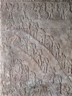 Stone relief from the palace of Sennacherib