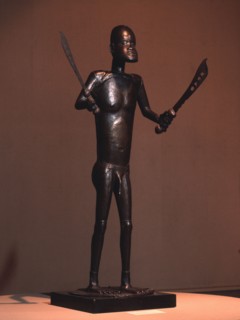 This almost life size altar image is of the cult god Gu, to whom was attributed the ultimate power in life and death