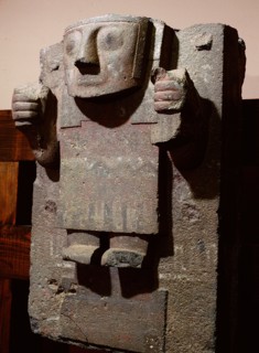 Stele from Tiahuanaco showing Viracocha, the Staff God, a celestial creation deity