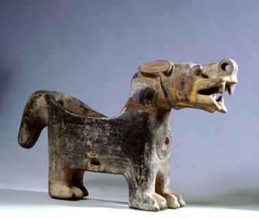 A classic Tiahuanaco incense burner in the form of a puma used during religious ceremonies centred on the great site of Tiahuanaco itself
