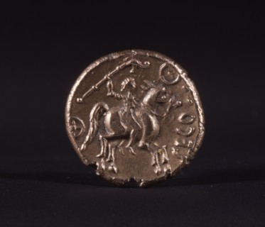 Reverse side of a gold coin of the Catuvellauni