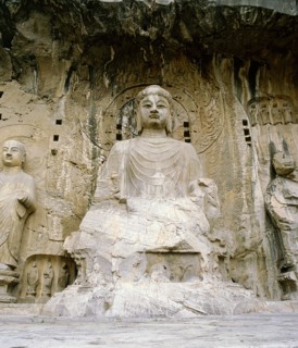 The Longmen cave temple complex at Luoyang