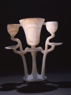 The second calcite lamp found in the burial chamber