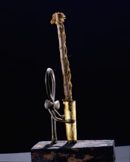 Bronze and wood candlesticks from the Tutankhamun burial