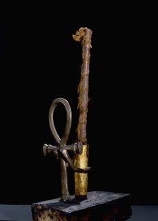 Bronze and wood candlesticks from the Tutankhamun burial