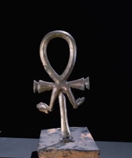 Candlesticks in the form of an ankh from the Tutankhamun burial
