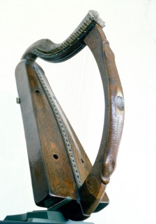 The Trinity College harp, also known as Brian Borus Harp, is medieval Irish harp or wire strung clairseach