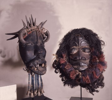 Two masks of the Dan or neighbouring peoples