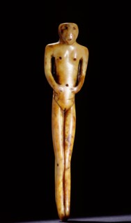 Hollow case carved in the form of a female figure