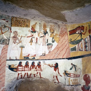 A painting from the tomb of Amenemone