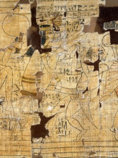 A detail from the Turin Papyrus which depicts scenes of prostitutes, their clients and various love making positions