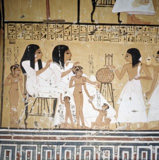 Painting from the tomb of Inherkha