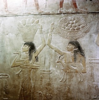 Painted relief from the tomb of Ty