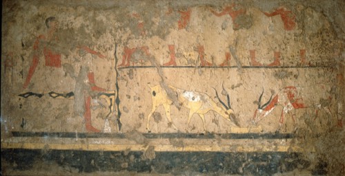 Detail of a painting from the tomb of Ity