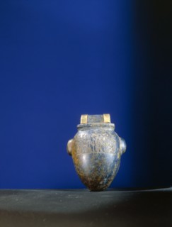 Heart shaped amulet from the tomb of Psusennes I