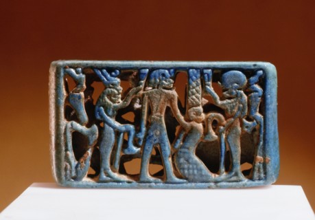 Alabaster jar engraved with floral motifs and cartouches of King Horemhebs name